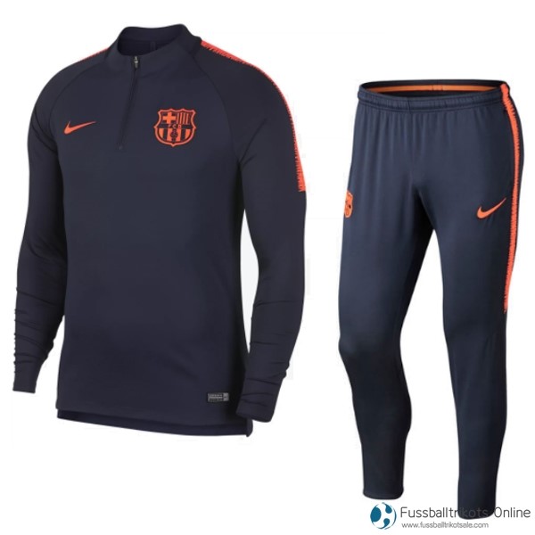 Barcelona Trainingsanzug 2018/19 Blau Marine Fussballtrikots Günstig